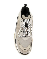 Chaussures de sport beiges Balenciaga