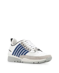 Chaussures de sport blanc et bleu marine DSQUARED2