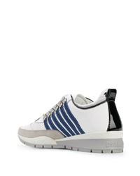 Chaussures de sport blanc et bleu marine DSQUARED2