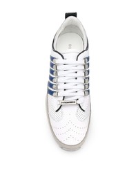 Chaussures de sport blanc et bleu marine DSQUARED2