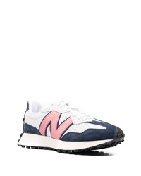 Chaussures de sport blanc et bleu marine New Balance