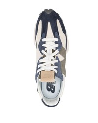 Chaussures de sport blanc et bleu marine New Balance