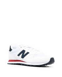 Chaussures de sport blanc et bleu marine New Balance