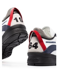 Chaussures de sport blanc et bleu marine DSQUARED2