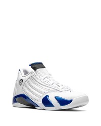 Chaussures de sport blanc et bleu marine Jordan