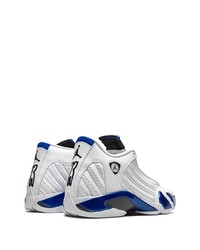 Chaussures de sport blanc et bleu marine Jordan