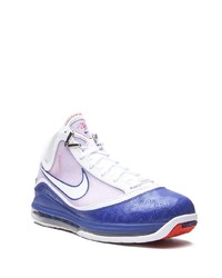 Chaussures de sport blanc et bleu marine Nike