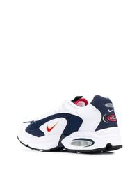 Chaussures de sport blanc et bleu marine Nike