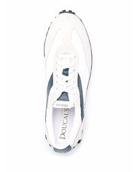 Chaussures de sport blanc et bleu marine Doucal's