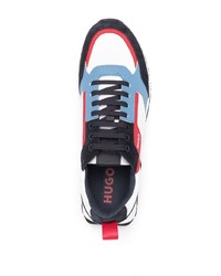 Chaussures de sport blanc et bleu marine Hugo