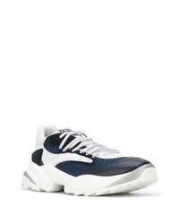 Chaussures de sport blanc et bleu marine Sergio Rossi