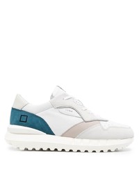 Chaussures de sport blanc et bleu marine D.A.T.E