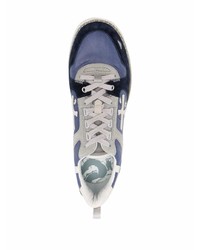 Chaussures de sport blanc et bleu marine Premiata