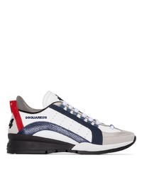 Chaussures de sport blanc et bleu marine DSQUARED2