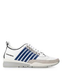 Chaussures de sport blanc et bleu marine DSQUARED2