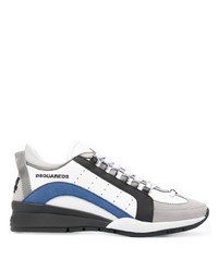 Chaussures de sport blanc et bleu marine DSQUARED2