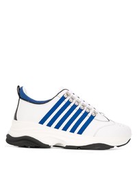 Chaussures de sport blanc et bleu marine DSQUARED2