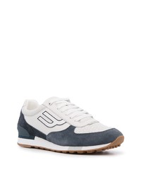 Chaussures de sport blanc et bleu marine Bally