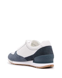 Chaussures de sport blanc et bleu marine Bally