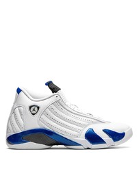 Chaussures de sport blanc et bleu marine Jordan