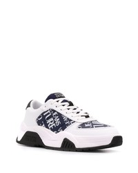 Chaussures de sport blanc et bleu marine VERSACE JEANS COUTURE