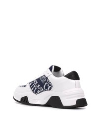 Chaussures de sport blanc et bleu marine VERSACE JEANS COUTURE