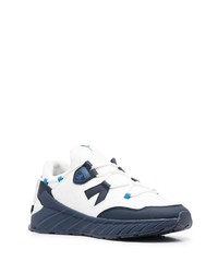 Chaussures de sport blanc et bleu marine Automobili Lamborghini