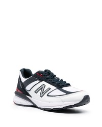 Chaussures de sport blanc et bleu marine New Balance