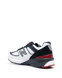 Chaussures de sport blanc et bleu marine New Balance