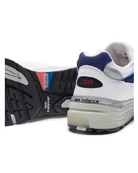 Chaussures de sport blanc et bleu marine New Balance