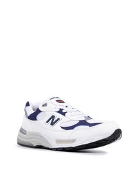 Chaussures de sport blanc et bleu marine New Balance