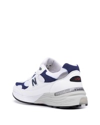 Chaussures de sport blanc et bleu marine New Balance