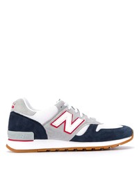 Chaussures de sport blanc et bleu marine New Balance