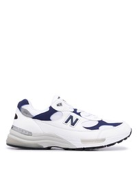 Chaussures de sport blanc et bleu marine New Balance