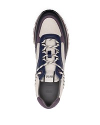 Chaussures de sport blanc et bleu marine BOSS