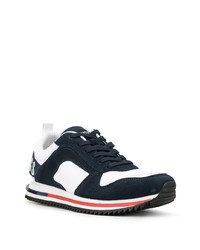 Chaussures de sport blanc et bleu marine Dirk Bikkembergs