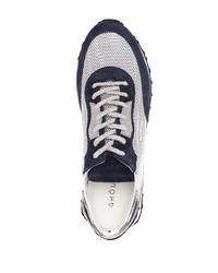 Chaussures de sport blanc et bleu marine Ghoud