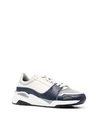 Chaussures de sport blanc et bleu marine Canali