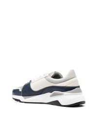 Chaussures de sport blanc et bleu marine Canali