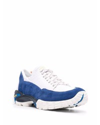 Chaussures de sport blanc et bleu marine Diemme