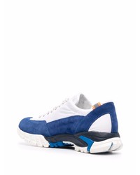 Chaussures de sport blanc et bleu marine Diemme