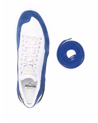 Chaussures de sport blanc et bleu marine Diemme