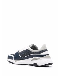 Chaussures de sport blanc et bleu marine Canali