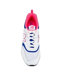 Chaussures de sport blanc et bleu marine New Balance