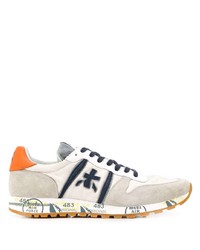 Chaussures de sport blanc et bleu marine Premiata