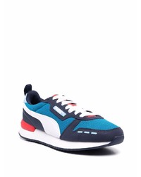 Chaussures de sport blanc et bleu marine Puma