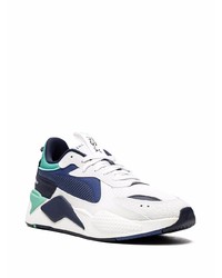 Chaussures de sport blanc et bleu marine Puma