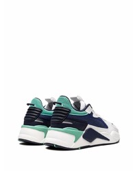 Chaussures de sport blanc et bleu marine Puma