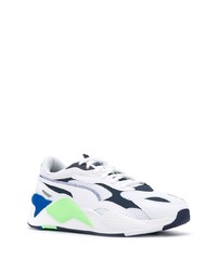 Chaussures de sport blanc et bleu marine Puma