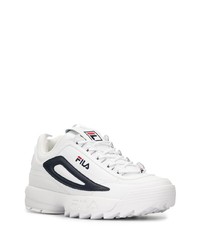 Chaussures de sport blanc et bleu marine Fila